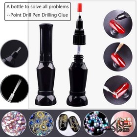 تصویر چسب ژل نگین ناخن PINPAI 