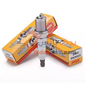 تصویر شمع انجیکا پایه کوتاه انژکتور نیکل - کد 2460 (بسته ۴عددی) NGK Spark Plug BKR5ES 2460 JAPAN