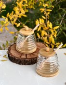 تصویر عسل خوری درب بامبو 