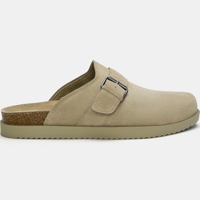 تصویر دمپایی چرمی دو دسته‌ای | Pull & Bear | 898858903 | اورجینال 