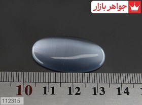 تصویر نگین چشم گربه سنتاتیک بیضی کد 112315 