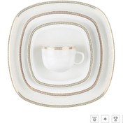 تصویر سرویس غذاخوری چینی زرین ایران مدل ریوا ۹۸ پارچه ۱۲ نفره 