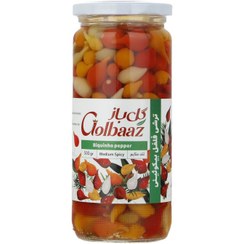 تصویر کنسرو ترشی فلفل بیکوئیتی گل باز 500 گرم 