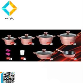 تصویر سرویس قابلمه هافنر مدل 14 پارچه HO213 Hofner Cookware Set HO213