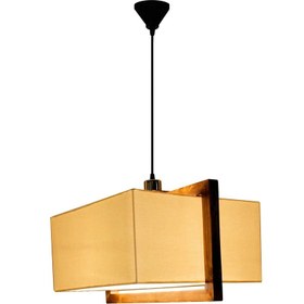 تصویر چراغ آویز چوبی مسینا V2 pendant lamp V2