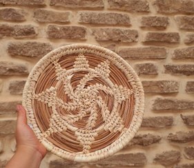 تصویر دیوارکوب حصیری 