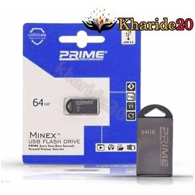 تصویر فلش مموری PRIME مدل MINEX ظرفیت 64 گیگابایت 