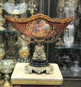 تصویر كشكول كريستال پايه برنزي 