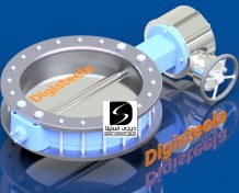 تصویر شیر پروانه ای فلنجی بزرگ 