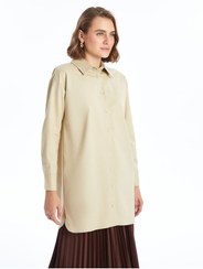 تصویر پیراهن تونیک آستین بلند زنانه اور سایز ال سی وایکیکی W4IV25Z8 | LC WAIKIKI 