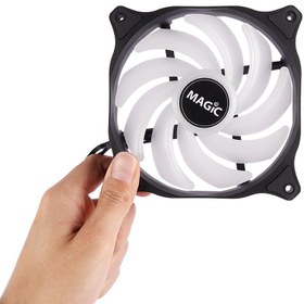 تصویر فن کیس مجیک Magic MF120 ARGB 12*12 Magic MF120 ARGB CASE FAN