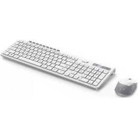 تصویر کیبورد و موس بی سیم genius مدل slimstar 8230 keyboard kb wireless genius slimstar 8230