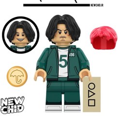 تصویر مینی فیگور لگو اسکویید گیم squid game بازیکن 456 