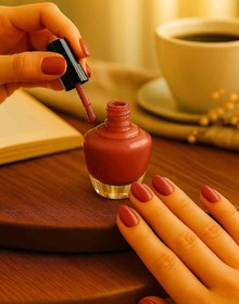 تصویر لاک گیاهی (رنگ شرابی) 