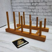 تصویر استند بشقاب چوبی 
