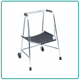 تصویر واکر چرخ دار با صندلی تاشو Wheeled walker with folding chair