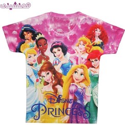 تصویر تیشرت زیبای پنبه پرنسسهای دیزنی 
