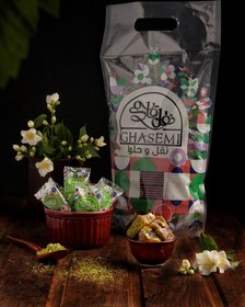 تصویر لوکوم پسته ای تکی 