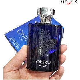 تصویر ادکلن مردانه اونیرو آبی (اتم) برند فرگرانس ورد رایحه اتم گری حجم 100 میل Oniro blue (Atom) men's cologne, Fragrance Word brand, atom gray scent, volume 100 ml