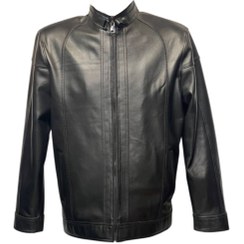 تصویر کاپشن چرم مردانه مدل جورج سایز S 