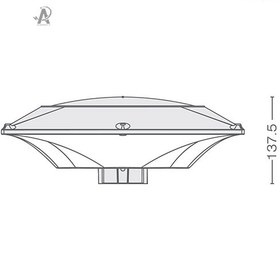 تصویر چراغ پارکی 35 وات تترا LED گلنور Garden Lighting 35 W Tetra LED Golnoor