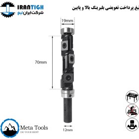 تیغ پرداخت تعویضی بلبرینگ بالا و پایین مارپیچ (meta)