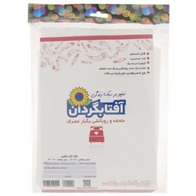 تصویر ملحفه و روبالشتی یکبار مصرف 6 عددی آفتابگردان product code:46605