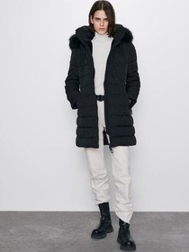 تصویر کاپشن زارا با کد 0518/253/BLACK ( WATER-RESISTANT DOWN PUFFER JACKET ) کاپشن زنانه زارا