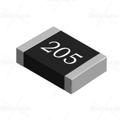 تصویر مقاومت اس ام دی ITEX SMD Resistor 0805 , 2MOhm 5% 1/8W 0805W8J0205IT5 