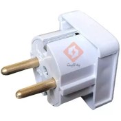 تصویر دوشاخ چهارگوش میله برنجی کوشا نگین نور 