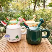 تصویر ماگ سرامیکی دایناسور ظرفیت ۰.۳ لیتر 