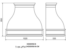 تصویر کاور هود کد HOOD950-B 