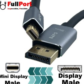 تصویر کابل Mini Display به Display 8K@60Hz بافو مدل BF-2684C طول 2 متر BAFO BF-2684C 8K@60Hz Mini Display to Display Cable 2M