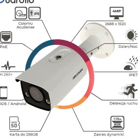 تصویر دوربین 4 مگاپیکسلی هایک ویژن مدل DS-2CD2T47G2-L DS-2CD2T47G2-L