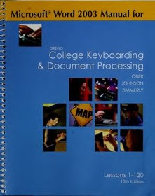 تصویر دانلود کتاب Gregg College Keyboarding & Document Processing Word 2003 Manual ویرایش 10 کتاب انگلیسی کیبورد کالج گرگ ویرایش 10