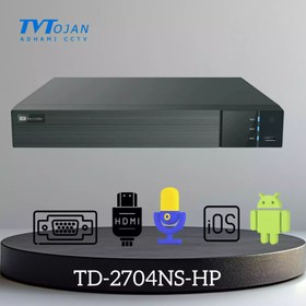 تصویر دستگاه 4کانال کیفیت 8مگاپیکسل TD-2704NS-HP TVT DVR 