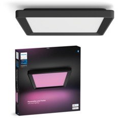 تصویر روشنایی هوشمند HUE TENTO BLACK PLASTER RGB LED SMART PANEL SUILING FLUTABY 30X30CM 1340 LUMEN فیلیپس Philips 