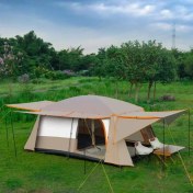 تصویر چادر کمپینگ دو اتاقه دو پوششه بزرگ 