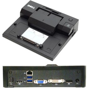 تصویر داکت لپ تاپ دل صنعتی dock Dell pr03x usb3 استوک اروپا 