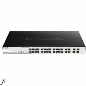 تصویر سوئیچ 28 پورت دی لینک مدل DGS-1210-28P D-Link 28-Port Giganit WebSmart POE Switch DGS-12