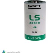 تصویر باتری لیتیومی هیبریدی سایز D سافت 3.6 ولت مدل LS33600 برند Saft سافت 