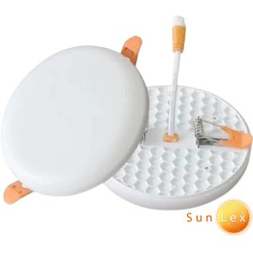 تصویر چراغ پنل سان‌لوکس گرد توکار فریم‌لس مدل بک لایت DOB - 36 وات / آفتابی SunLux Downlight Panel framless