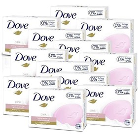 تصویر صابون بار کرم زیبایی مرطوب‌کننده صورتی 135 گرم بسته 12 عددی برند dove Moisturizing Beauty Cream Bar Soap Pink 135g Pack of 12