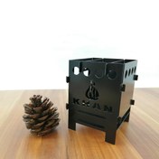 تصویر آتشدان سفری مدل کیوب ۲ 