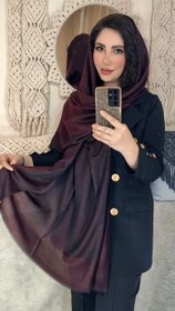 تصویر شال مرواریدی مشکی 