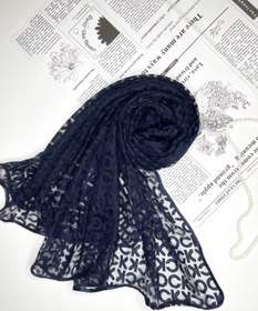 تصویر شال حریر وارداتی CK - کرم 