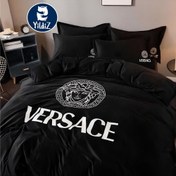 تصویر روتختی مخمل برند ورساچه کد 140 - عرض 120 / ارتفاع 25 / لحاف یک تیکه دوختدار bedspread