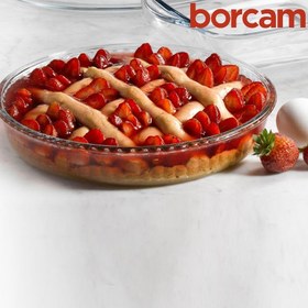 تصویر تابه پیتزا پیرکس بورجام پاشاباغچه ترک کد ۵۹۰۴۴ Pyrex Borcam Pasabahce Turk Pizza Pan Code 59044