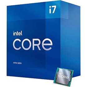 تصویر سی پی یو باکس اینتل مدل Core i7-11700 ا Intel Core i7-11700 Rocket Lake Box CPU Intel Core i7-11700 Rocket Lake Box CPU