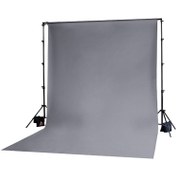 تصویر فون بک گراند خاکستری مخمل Gray Velvet Backdrop 2×3 